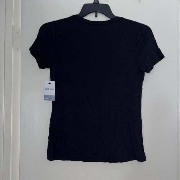 New! Black Tee by Nine West, Small - Picture 6 of 7